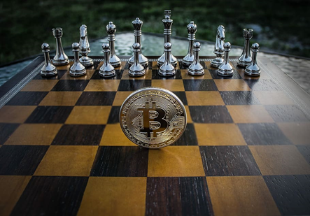 Cryptocurrency Online Better Chess Board and Bitcoin 